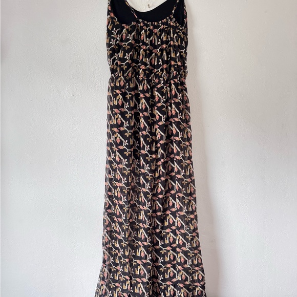 Anthropologie Dolan Rolakan Pink & Black Pattern Silk Jumpsuit Sz small - Picture 8 of 14